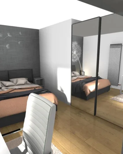 render camera da letto