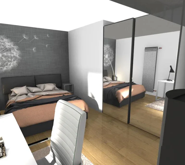 render camera da letto