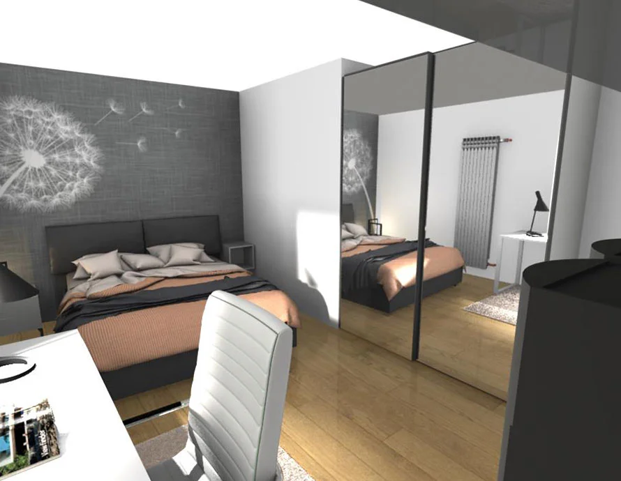 render camera da letto